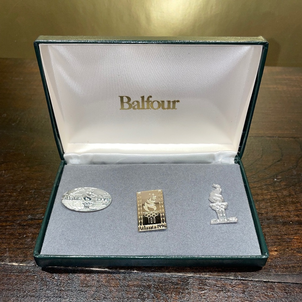 Balfour ATLANTA 1996 USA Commemorative‎ Olympic Games Pin Trio Set